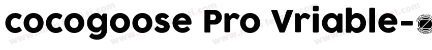 cocogoose Pro Vriable字体转换